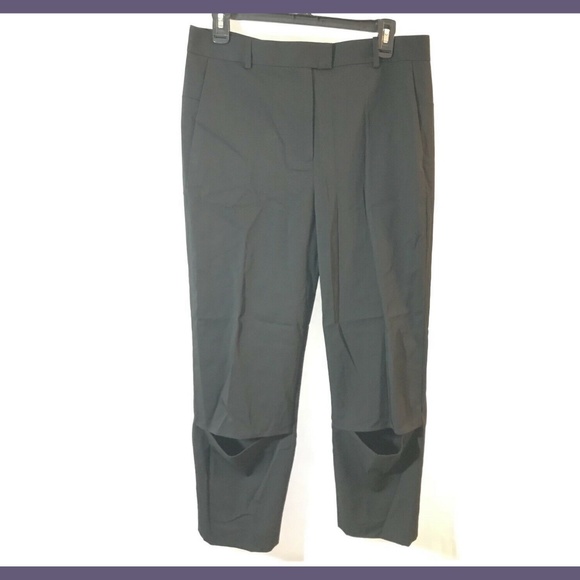 NEW $1,150 Alexander Wang Cropped Pants with Knee Slits [SZ Unknown ]‎ - Picture 1 of 13